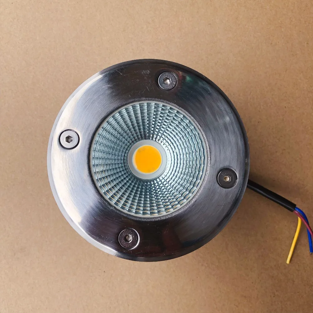 Dimmable LED Underground Light 15W COB AC85-265V/DC12V LED Buried Lamps For Garden Path Corridor Floor Outdoor Lighting IP65