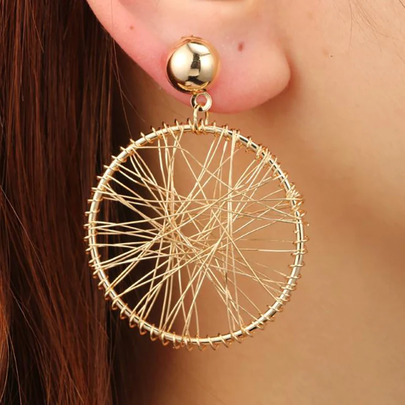 Корейская мода большой круг женские ювелирные изделия горячая Распродажа