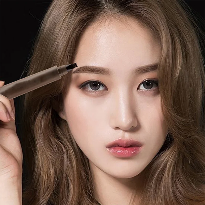 Магический карандаш для бровей 5 цветов Водостойкий с 4 наконечниками жидкий