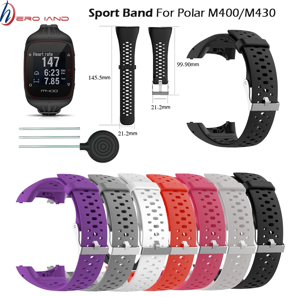 

Wrist Band Strap for Polar M400 M430 Sports Smart Watch Soft Silicone Belt Replacement Bracelet Wristband Watchband Accessory