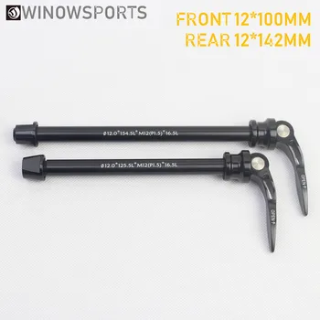 

Bicycle Thru Axle Quick Release Skewer Aluminum Rear Wheel Skewers Bike Skewer Front 100*12mm/Rear 142*12mm
