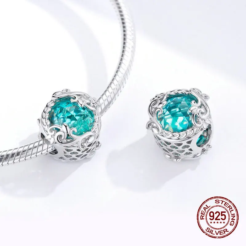 Fit pandora Шарм браслет 925 серебро секретный сад стеклянные бусы, амулеты для женщин изысканные драгоценности горячая распродажа