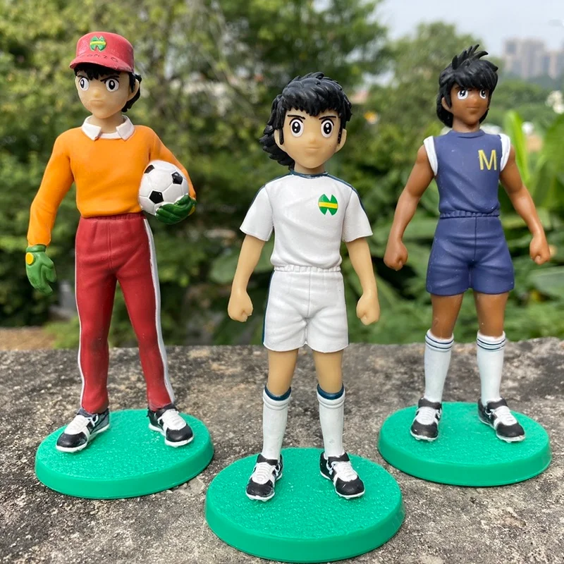 Анимация капитан Цубаса 13 см Фигурки героев Ozora Tsubasa Wakabayashi Genzo KojiroHyuga модель