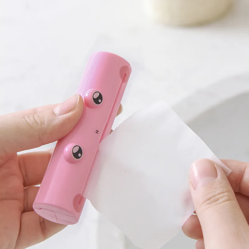 Cute Frog Hand Wash Paper Soap Convenient Pull type Antibacterial Antivirus Flakes Travel portable Scented Slice Bath Soap