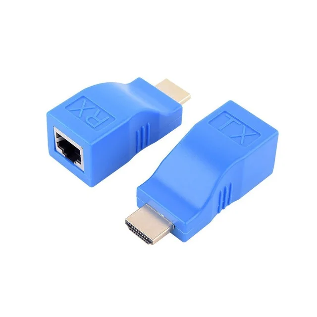 1 Pair RJ45 4K HDMI-compatible Extender Extension Up To 30m Over CAT5e Cat6 Network Ethernet LAN for HDTV HDPC DVD PS3 STB 4