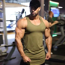 Новые мужские кроссовки жилет без рукавов, для тренажерного зала, футболка из хлопка, Спортивная майка для тренировки Фитнес футболка тренировочные залы спортивный жилет спортивная одежда