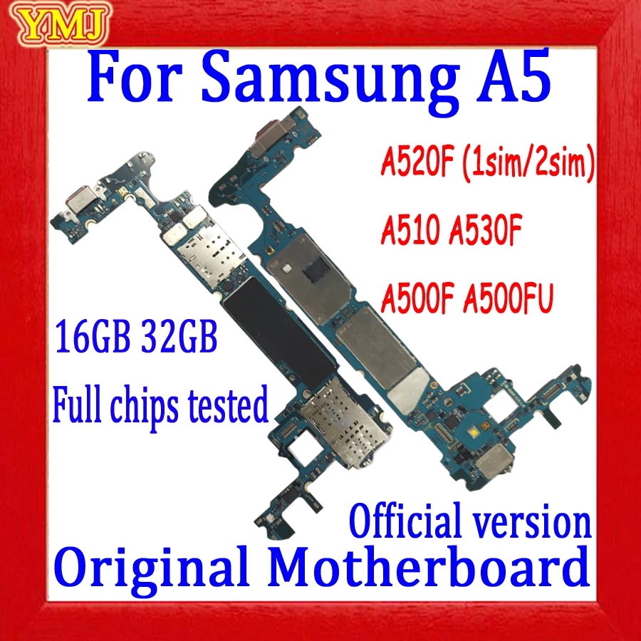 Материнская плата для Samsung A5 A520F A530F A510F A500F A500FU A5000 европейская версия оригинальная