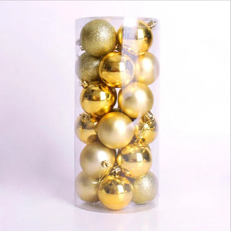 Рождественский шар Рождественское украшение товары смешанные с ягуангсой порошок Рождественский шар - Цвет: Gold