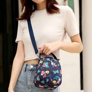 

New Exquisite Colorful Printing Young Girls Shoulder Bag Practical Travel Portable Bag Fashion Mini Women Crossbody Bag