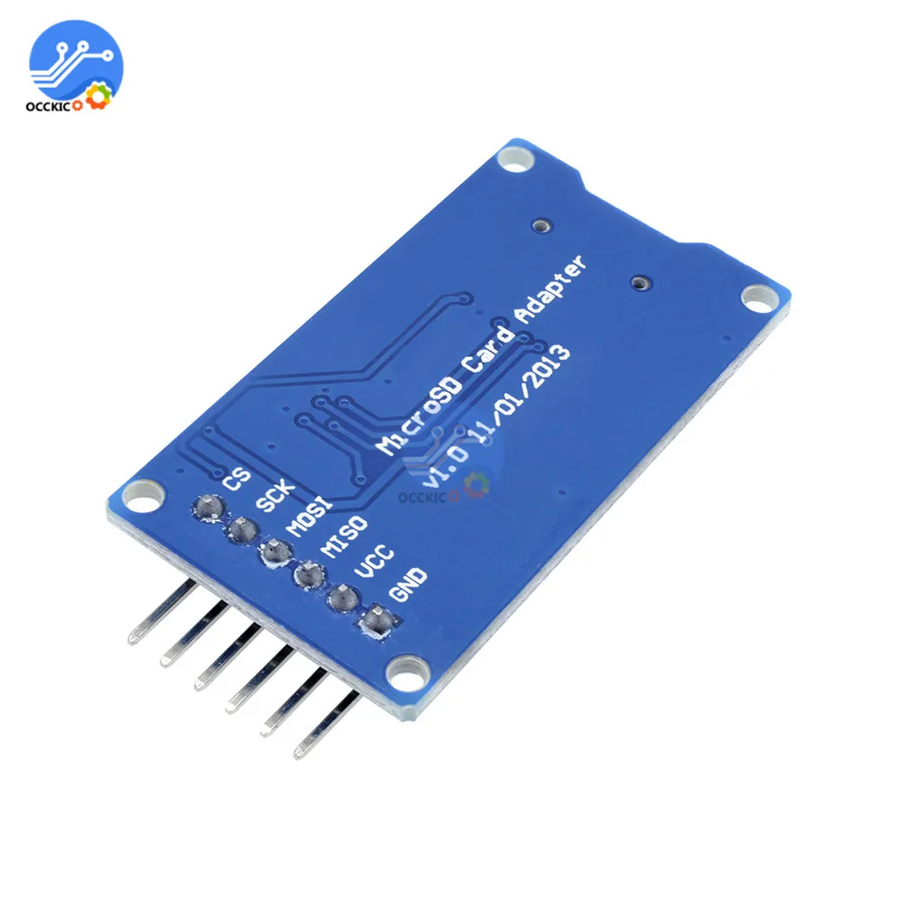 Плата для хранения карт Micro SD V1.0 Mciro TF адаптер защитный модуль памяти SPI Arduino New|spi