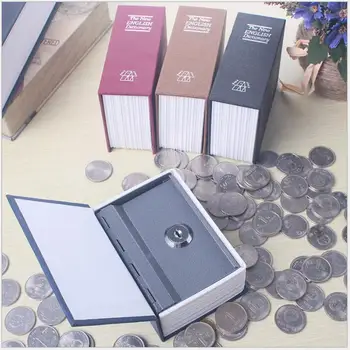 

Dictionary Book Piggy Bank With Lock Hidden Secret Security Safe Lock Cash Money Coin Storage Box Safe Deposit Box Key Locker