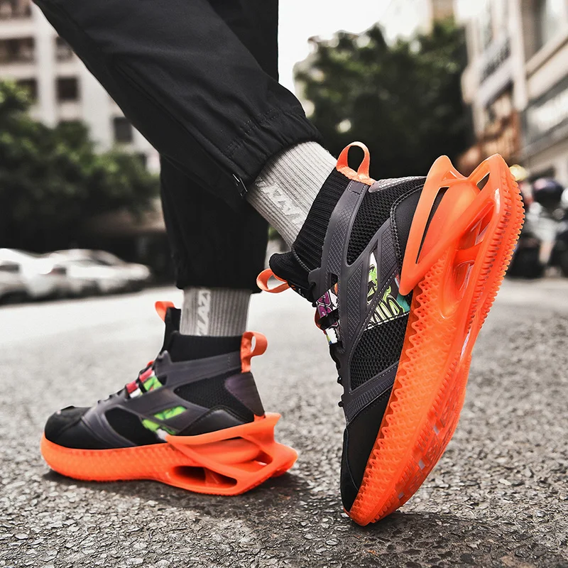 

New Fashion chunky Sneakers Summer Breathable Running Shoes for Men Sport Shoes High-top Mesh Walking Jogging Shoes Zapatillas