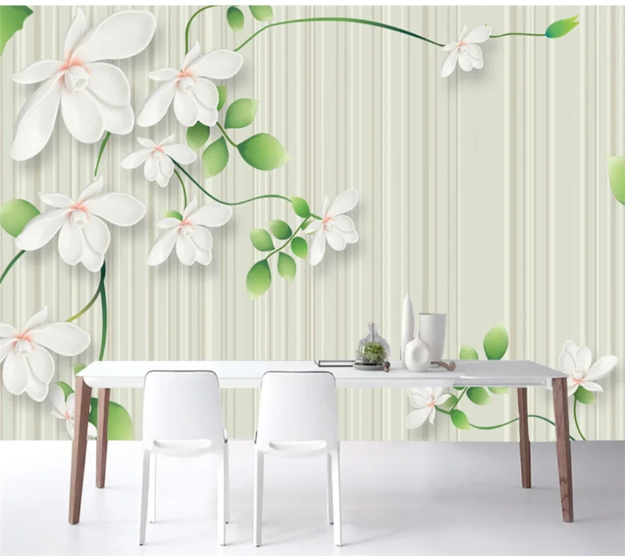xuesu Custom 8d wallpaper 3d photo wall hand-painted Chinese meticulous flower and bird background wall decoration painting