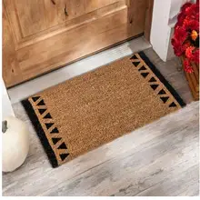 Открытый пылеудаляющий дверной коврик из натурального волокна кокосовых пальм дверной коврик