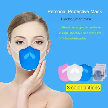 

Personal Protective Mouth Mask Anti Pollution Pm2.5 Electric Mask Fresh Air Cleaner Purifier Smart Face Mask Dustproof Health