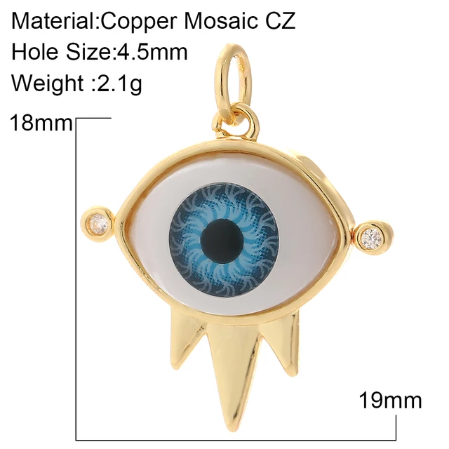 Butterfly Pendant Charms for Jewelry Making Supplies Gold Snake Heart Evil Blue Eye Deisign Charm Diy Earring Bracelet Necklace AC210044G13