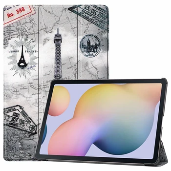 

Fashion Printings PU Leather Smart Case for Samsung Galaxy Tab S7 Plus 12.4 T970 T975 T976 SM-T970 SM-T975 Foldable Stand Cover