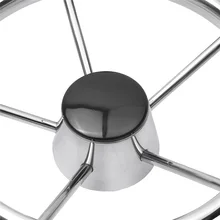 5-спицевый 13-1/2 дюймовые рыболовные плоскогубцы из нержавеющей лодки рулевое колесо 3/4 дюймов вал для морская яхта понтонную лодку, 25 градусов