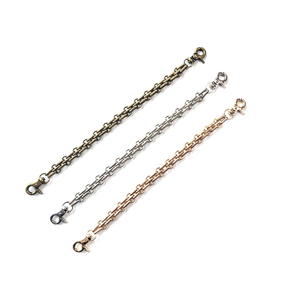 30Pcs Straps Link Chains Purse Clutch Handbag Lobster Bronze Silver Gold Color Luggage Hardware Replacement DIY Accessories 25cm