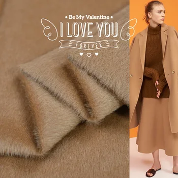 

19 Winter New 145cm Wide 100% Wool Cashmere Fabric for Women Coat Camel Fashion Cloth for Diy Sewing Free Shipping Sale Hot