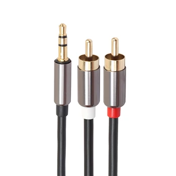 

Audio Jack 3.5mm 2 RCA AUX Cable Stereo Male to Male Portable Adapter AUX RCA Splitter Converter Speaker Extension Cables