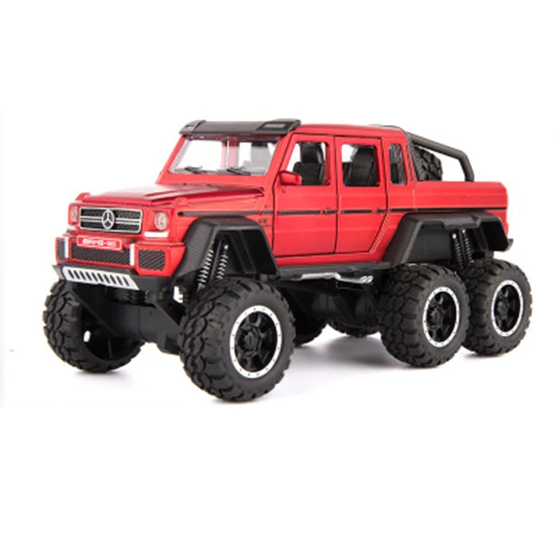 XA3210 большой фут Mercedes Benz g63 пикап шестиколесная литая модель машины Модель