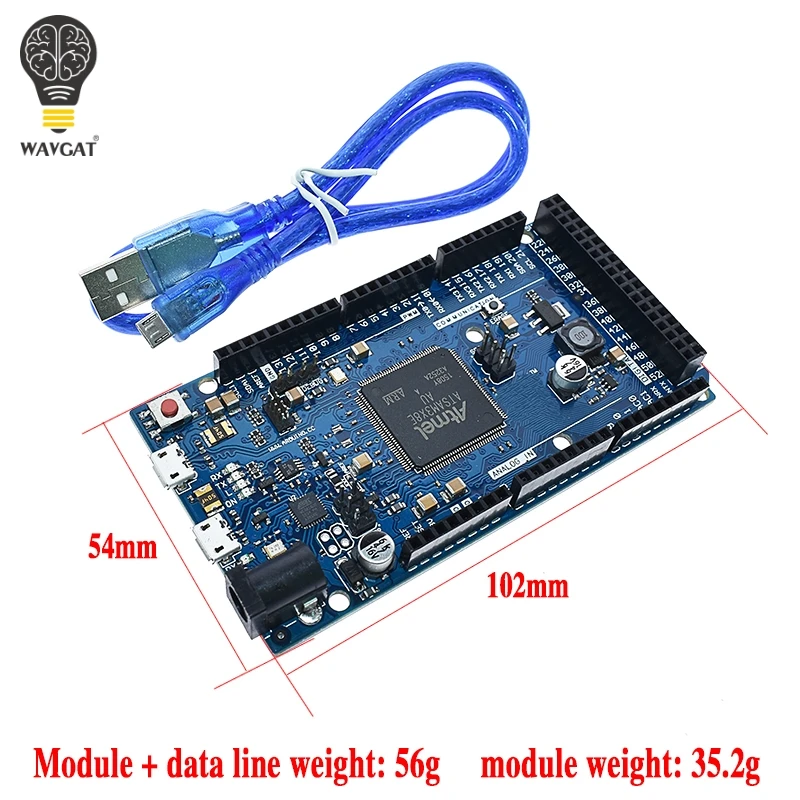 Duemilanove из-за R3 доска AT91SAM3X8E SAM3X8E 32-битный ARM Cortex-M3 Управление модуль+ USB кабель для Arduino