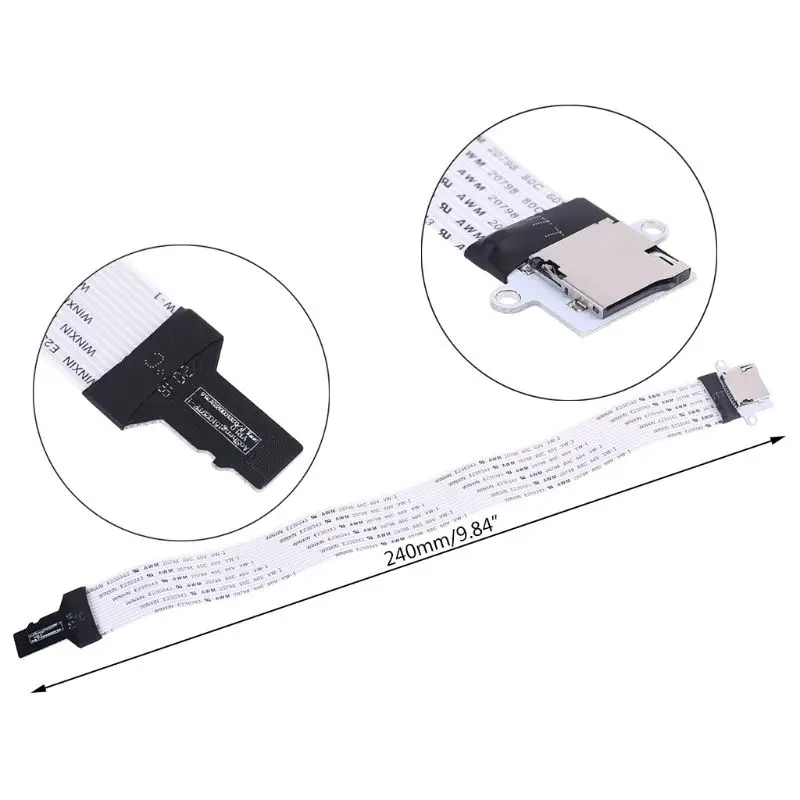 

TF micro SD male to TF micro SD FeMale (TF to TF)Flexible Memory Card Extension cable Extender Adapter reader reader Cord Linker