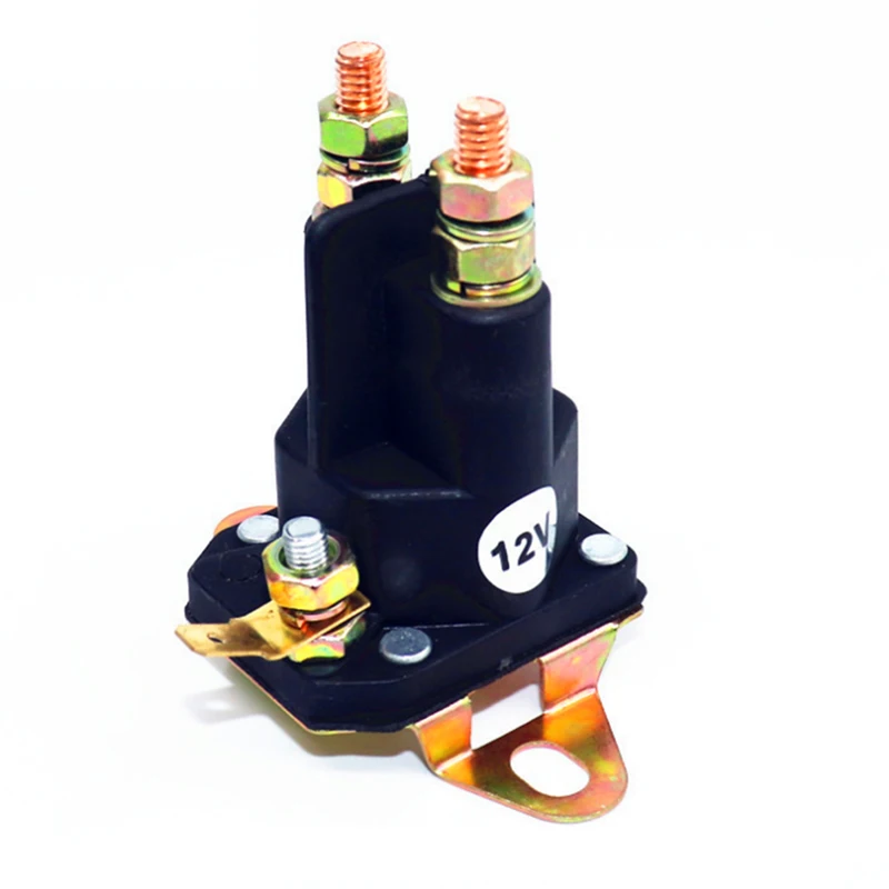 12V Solenoid Mower Starter Not Grounded Contactor Car Begin Relay