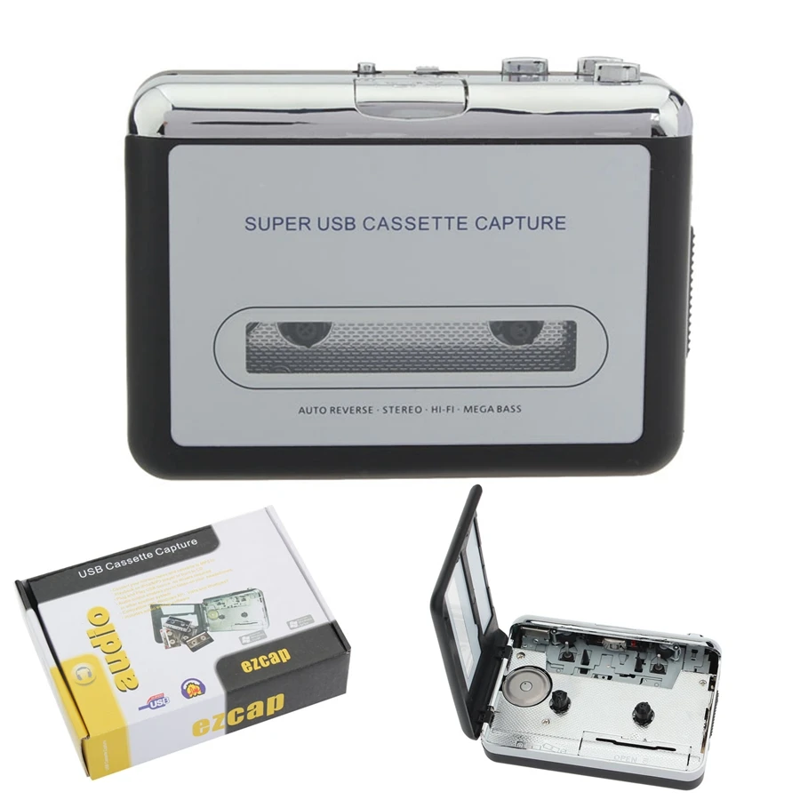 Baratos LEORY 12V REPRODUCTOR DE CASETE USB clásico Cassette a MP3 convertidor captura walderman reproductor de música casetes grabadoras convertir música