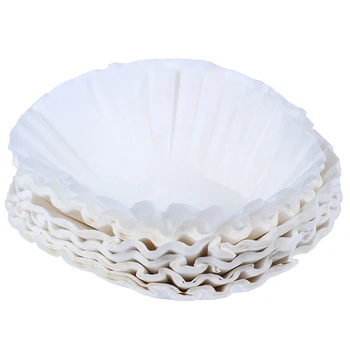 

Practical 500Pcs 25Cm Sheets American Commercial Coffee Filter Paper Basket Coffee Filters Coffee Ware Coffee Filters (White)