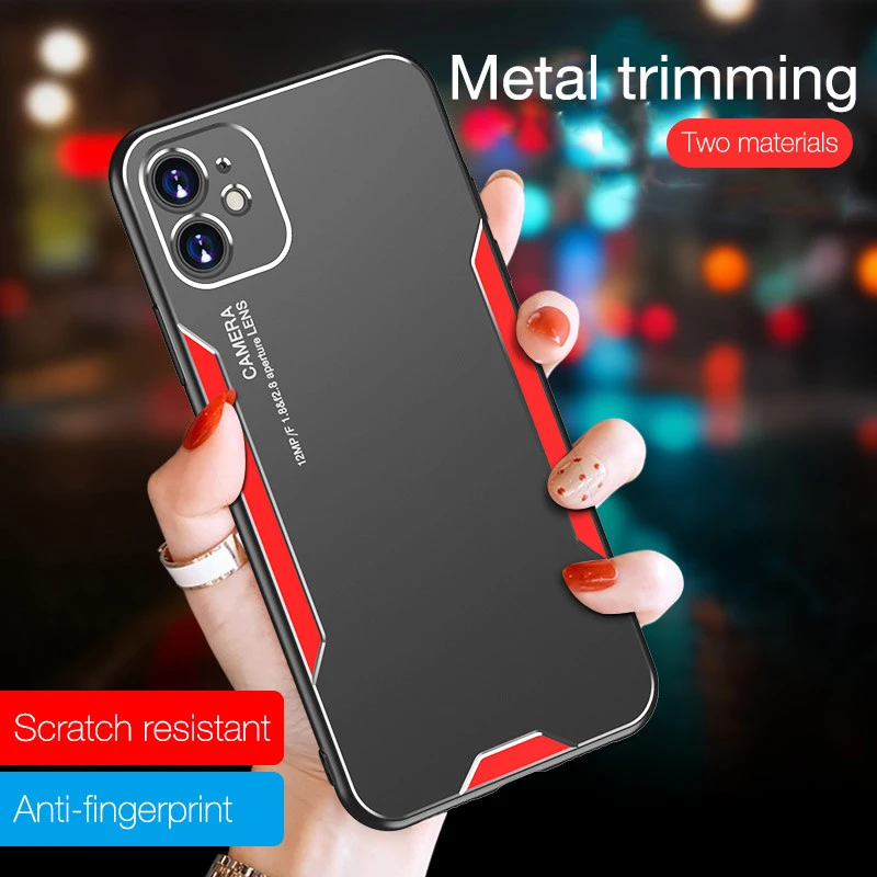 iphone 8 phone cases Ultra thin Metal Blade Matte PC Phone Case For iPhone 12 mini 11 Pro Max XS X XR 6 S 6S 7 8 plus SE 2020 bumper Protection Cover iphone 8 cardholder cases