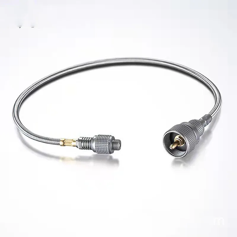 

Outdoor Gas Tank Stainless Steel Gas High Pressure Threaded Extension Pipe Camping Stove Extension Pipe Accessories
