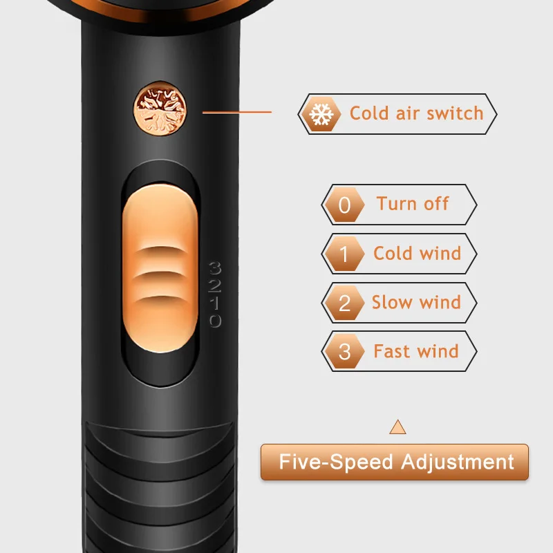 Professional Hair Dryer 4000 Wind Power Powerful Electric Blow Dryer Hot/cold Air Hairdryer Barber