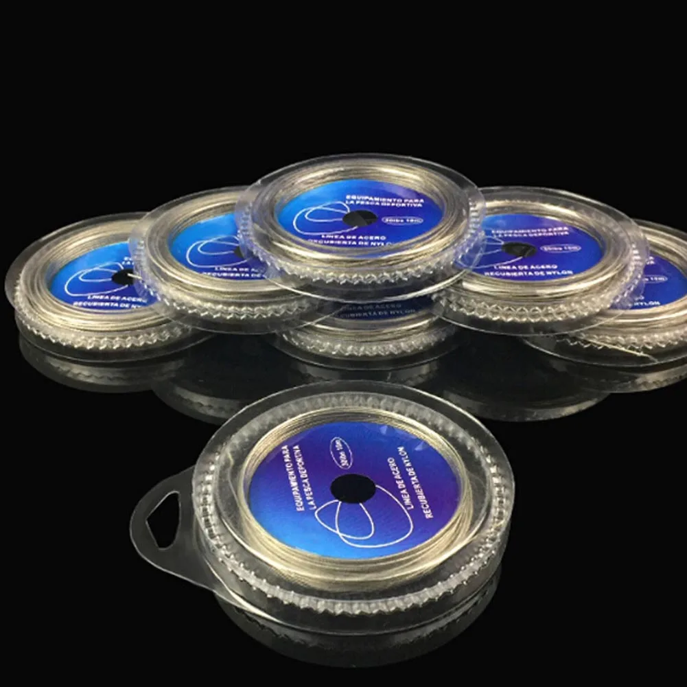 10 м 7 нитей анти укус Нержавеющая сталь рыболовную леску линия поводок приманки