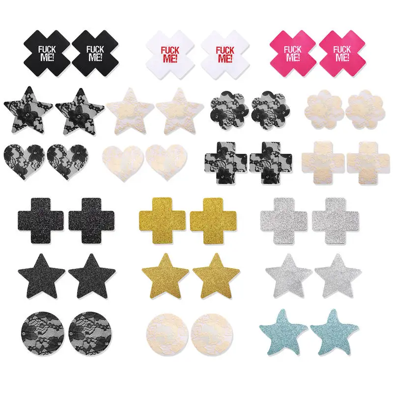 

5 Pairs/Set Invisible Stick On Bra Strapless Bra Pad Sexy Nipple Cover Cross Stickers Breast Petals Chest Covers Bra Accessories