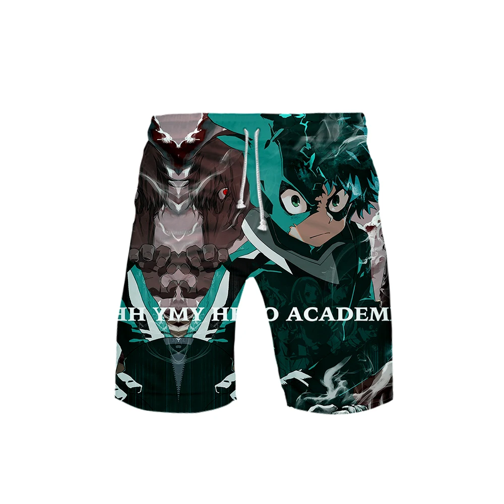 Косплей Аниме Мой герой Midoriya Izuku Bakugou Katsuki Академии Тодороки 3D Пляжные штаны с