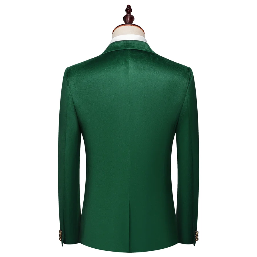 Plyesxale зеленый блейзер для мужчин приталенный мужской s бархатный блейзер 5XL мужской повседневный Блейзер пиджак вечерние свадебные блейзеры Q675