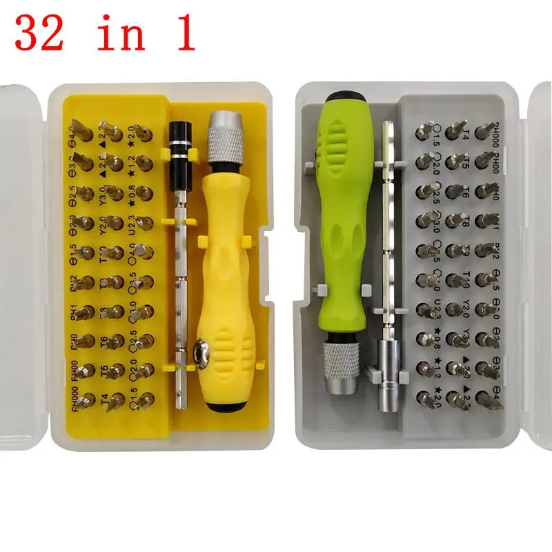 32 n 1 Screwdriver Set Precision Mini Magnetic Bits Kit In Phone Mobile IPad Camera Maintenance Tool Repair pc | Инструменты