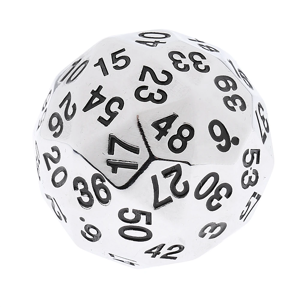 38mm Alloy Polyhedral Dice 60 Sided D60 Die for D&D RPG Board Game with Bag