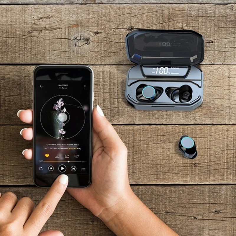 Tws CVC8.0 с шумоподавлением Мини Bluetooth 5,0 Беспроводные наушники с сенсорным управлением IPX7 водонепроницаемые наушники с функцией автоматического сопряжения