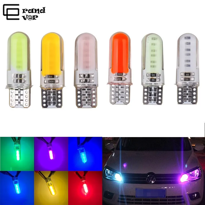 2 шт. супер яркий T10 W5W/194 светодиодный 12SMD COB силиконовый светильник автомобильные аксессуары внутренний купол светильник габаритного фонаря для автомобиля 12V