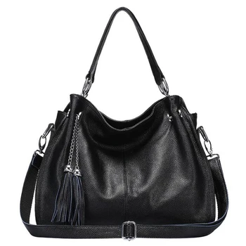 

brand design Genuine Leather Ladies HandBags Women Messenger Bags Tote Tassel Designer Crossbody Shoulder Bag Boston Hand Bags