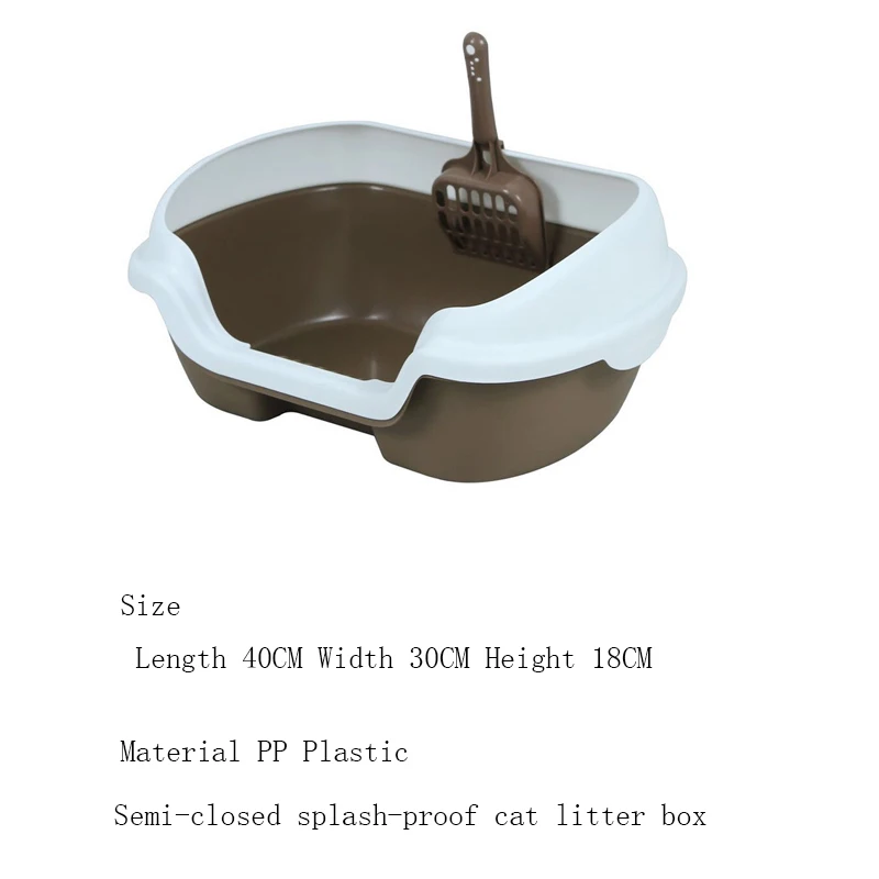 Pet Cat Toilet Semi-enclosed high fence detachable cat litter box cat toilet cleaning cat litter box training Toilet For Cats Pet Cat Toilet Semi-enclosed high fence detachable cat litter box cat toilet cleaning cat litter box training Toilet For Cats