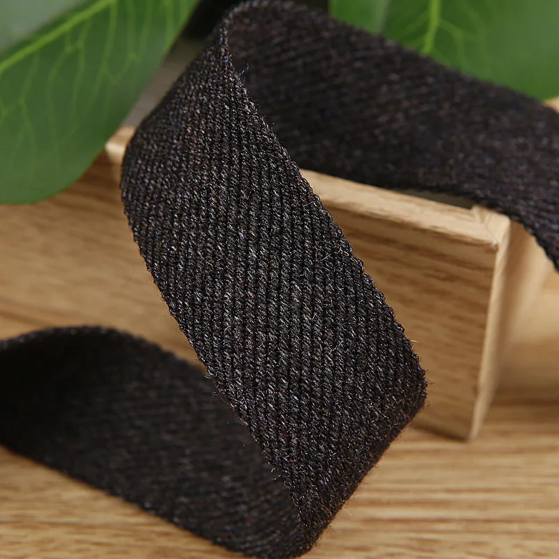 Cotton Ribbon 5 yards Solid Color For DIY Craft Hairwear Bow Curtain Bag Clothing Hat Trims