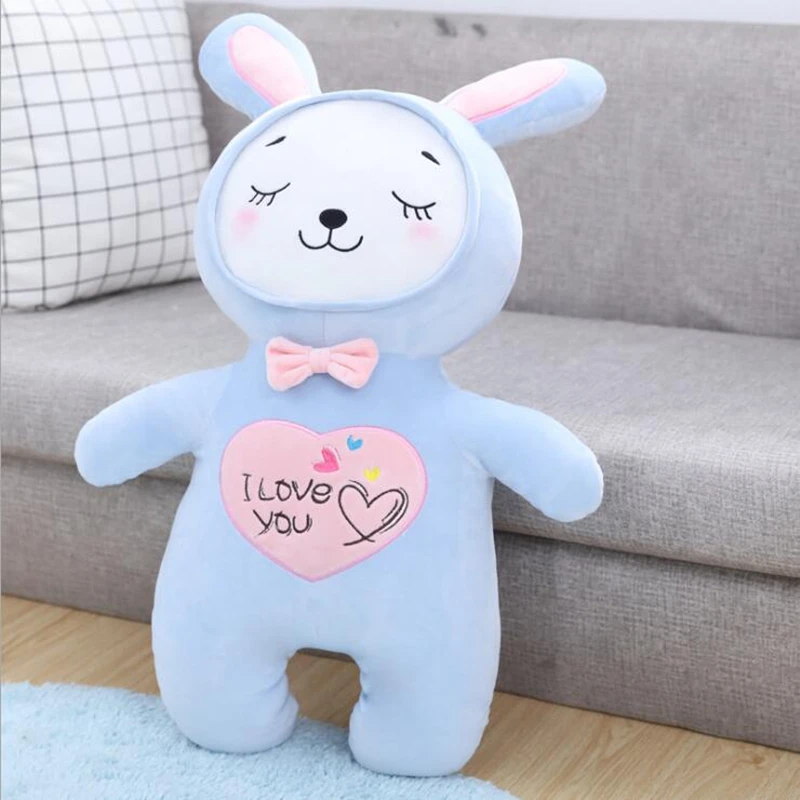 30 см 50 см милый кролик плюшевый игрушки l Love you мультфильм животное мягкая плюшевая кукла подушка подарок на день рождения для детей