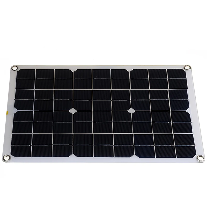 20V 50W Solar Panel Battery Charger Portable Solar Cell Board Crocodile Clips Car charger For RV Car Boat Yacht Camping Hiking