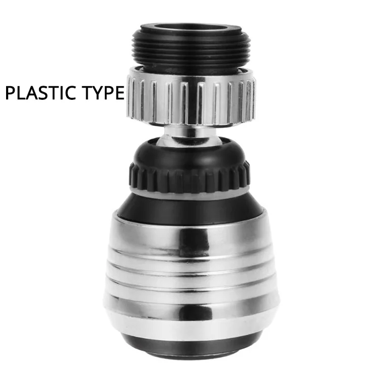 plastic type ZhangJi кухонный кран аэратор 2 режима 360 градусов Регулируемый фильтр для воды диффузор экономии воды распылитель на кран разъем для душа - Цвет: plastic type