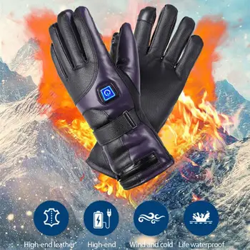 

110-220V Winter Motor Sport Heated Gloves Rechargeable Electric Heated Hand Warmer Gloves For Hunting Fishing Skiing Cycling