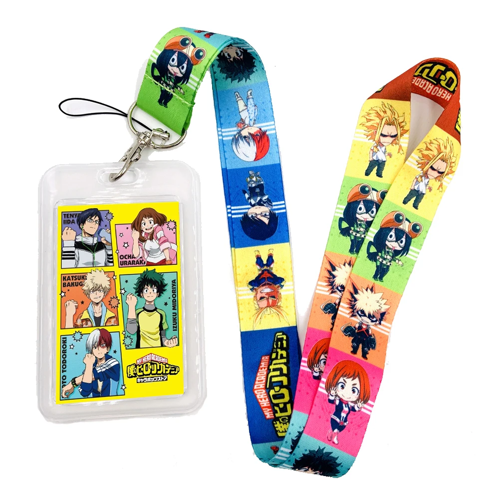 Credential holder Anime Neck Straps lanyard Car Keychain ID Card Pass Gym  Mobile Phone Key Ring Badge Holder Jewelry Fans Gifts - AliExpress